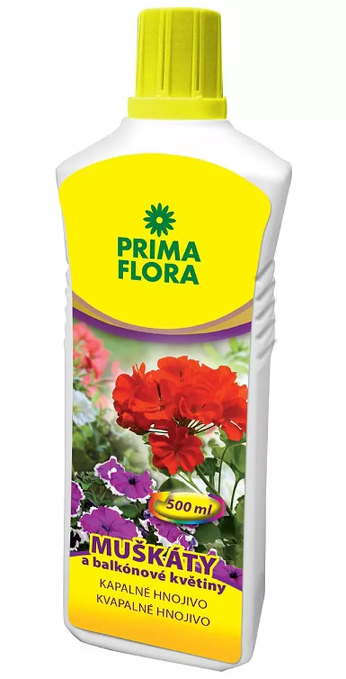 PRIMAFLORA Kapalné hnojivo muškáty 500 ml