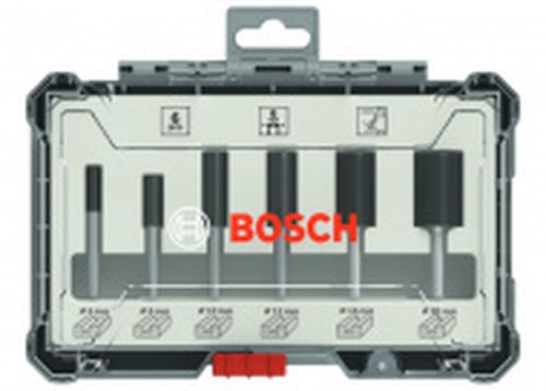 Sada 6 ks drážkovacích fréz do dřeva Bosch Straight 2607017465